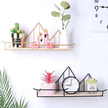 Nordic Simple Iron Landscape Design Wall Decorations Storage Rack